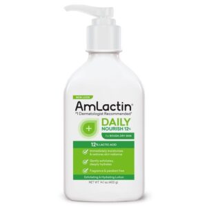 Amlactin Daily Nourish Lotion with 12% Lactic Acid – 7.9oz / 225g