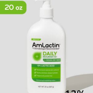 Amlactin Daily Nourish Lotion with 12% Lactic Acid – 20oz/ 567g