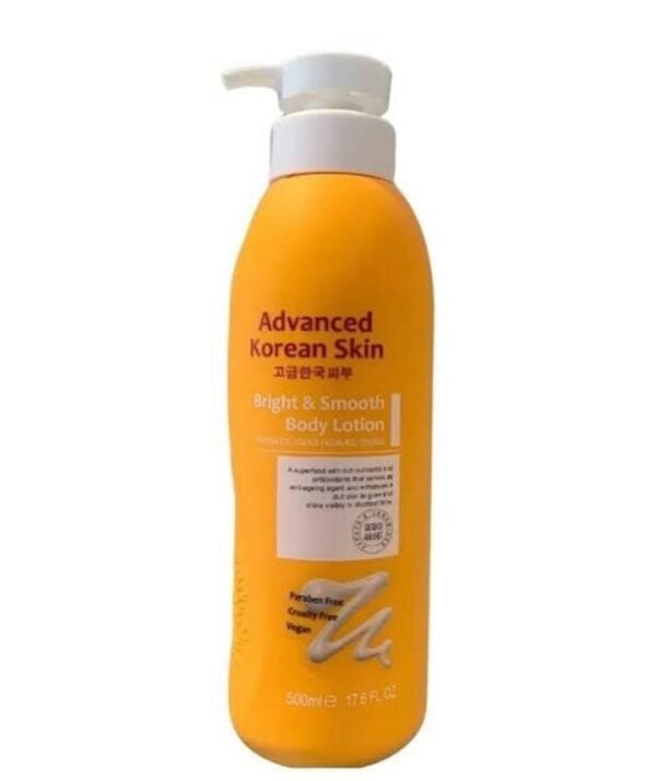 Advanced Korean Bright & Smooth Body Lotion with Papaya – 500ml