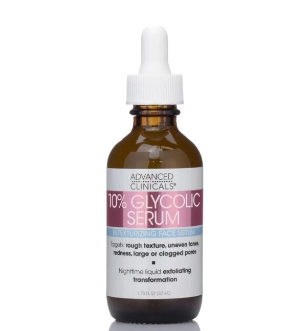 Advanced Clinicals 10% Glycolic Acid Serum – 1.75oz