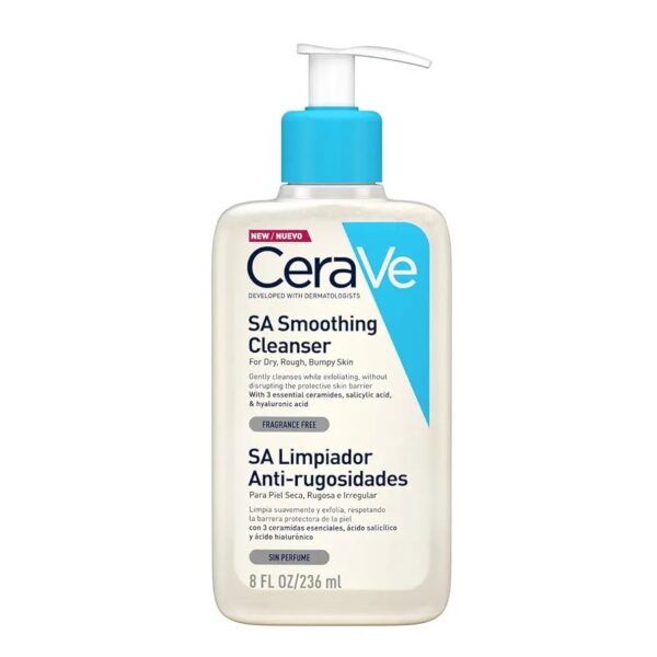 Cerave SA Smoothing cleanser for dry rough bumpy skin -236ml