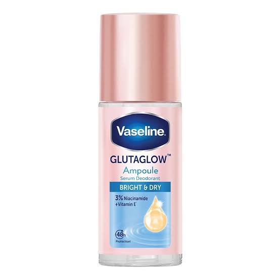 Vaseline GlutaGlow Ampoule Deodorant Bright Dry - 3% Niacinamide + Vitamin E (45ml)