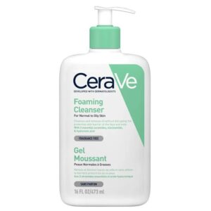 CeraVe Foaming Cleanser for Normal to Oily Skin – 16 fl oz (473 ml)
