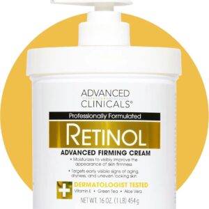 Advanced Clinicals Retinol Advanced Firming Cream – 454g