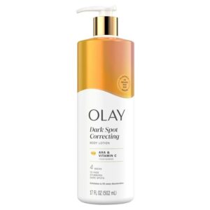 Olay Dark Spot Correcting Body Lotion with AHA, Vitamin C & Niacinamide – 17 oz. (502ml)